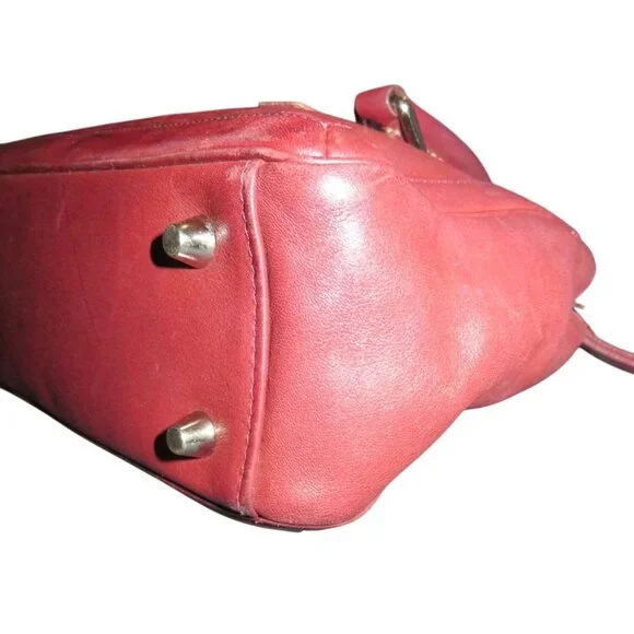 Coach Vintage 1999 Legacy Bonnie Cashin Oxblood Burgundy full grain leather bag - Picture 6 of 12